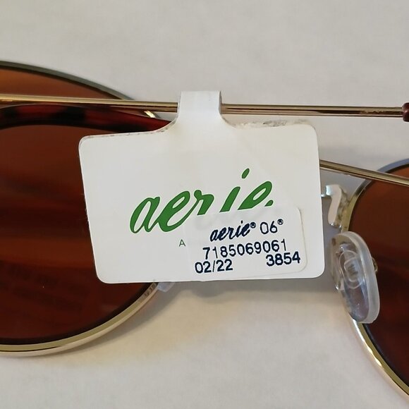 Aerie Sunnies Women's Round-Shaped Sunglasses 3854 100% UVA UVA Protection - Picture 13 of 14